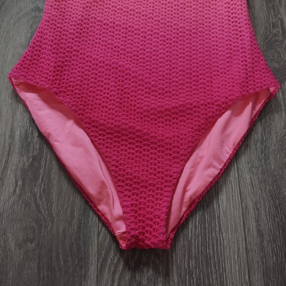 NWT Trina Turk Swim & Spa Collection Ombre Openwork Overlay One Piece Swimsuit - Picture 9 of 16